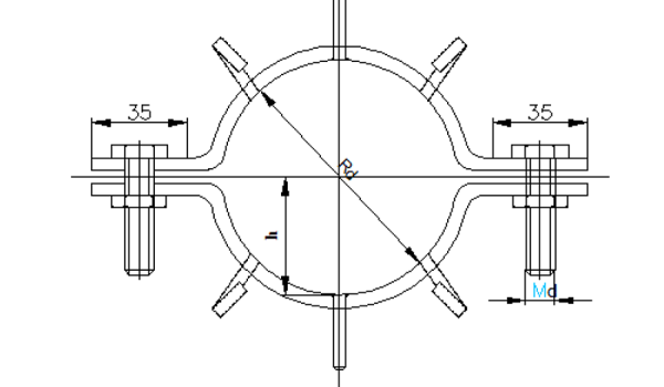Strujna obujmica sa kukama za SKS