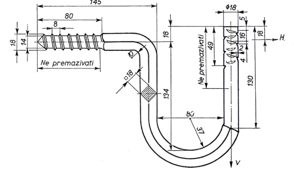 Krivi nosač br.1 za drvo