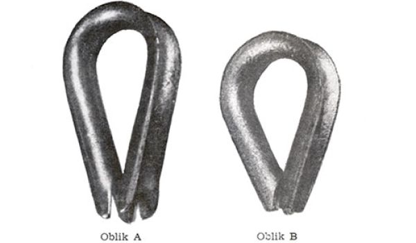 Uške (omče) za užad i pletenu žicu